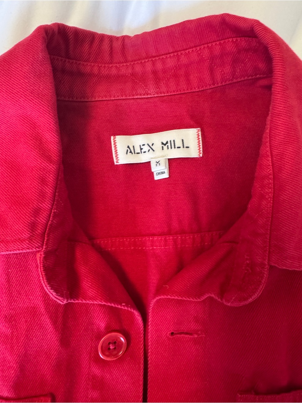 Alex Mill Red Utility Jacket - Picture 2 of 4